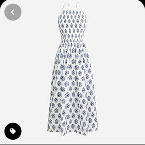 Jcrew Friday dress in gathered block print